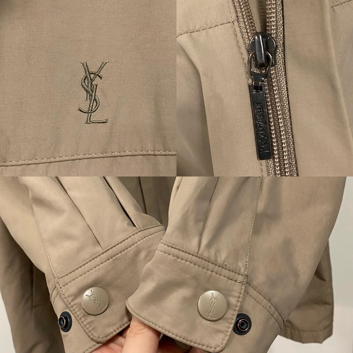 YSL 입생로랑 코튼폴리쉘 자켓 탈부착내피 상품이미지4