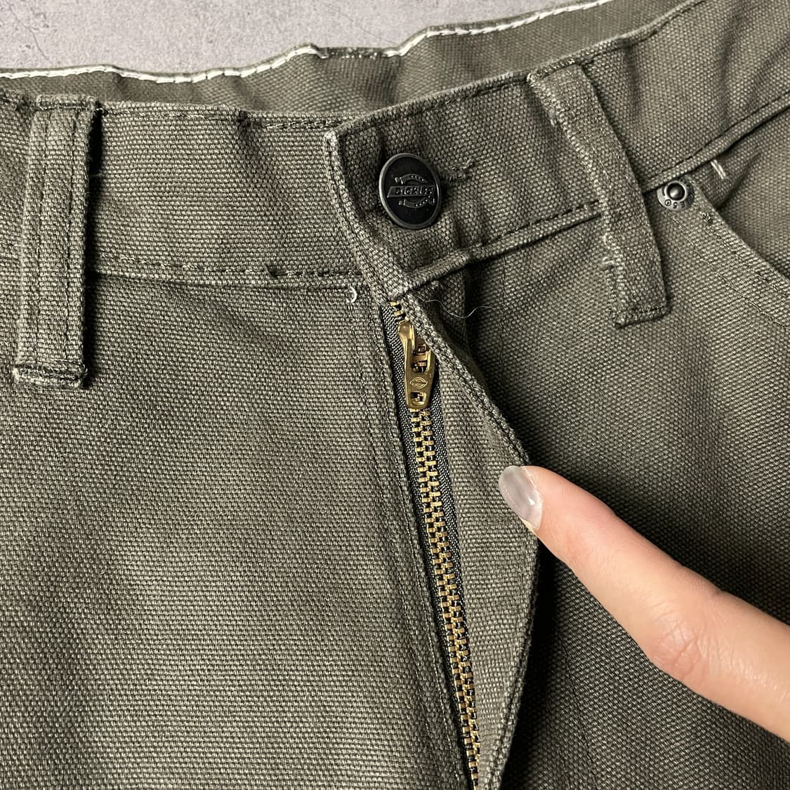 DICKIES 디키즈 빈티지 카키 카펜터 워크 팬츠 A00817 상품이미지3