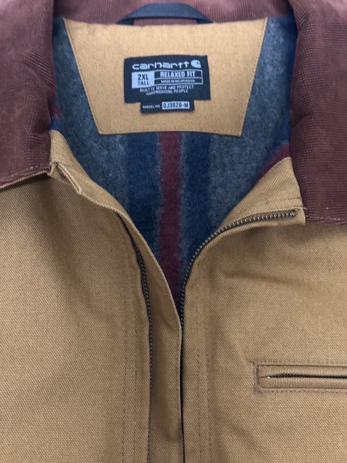 칼하트 디트로이트 자켓 브라운 2XL 상품이미지3