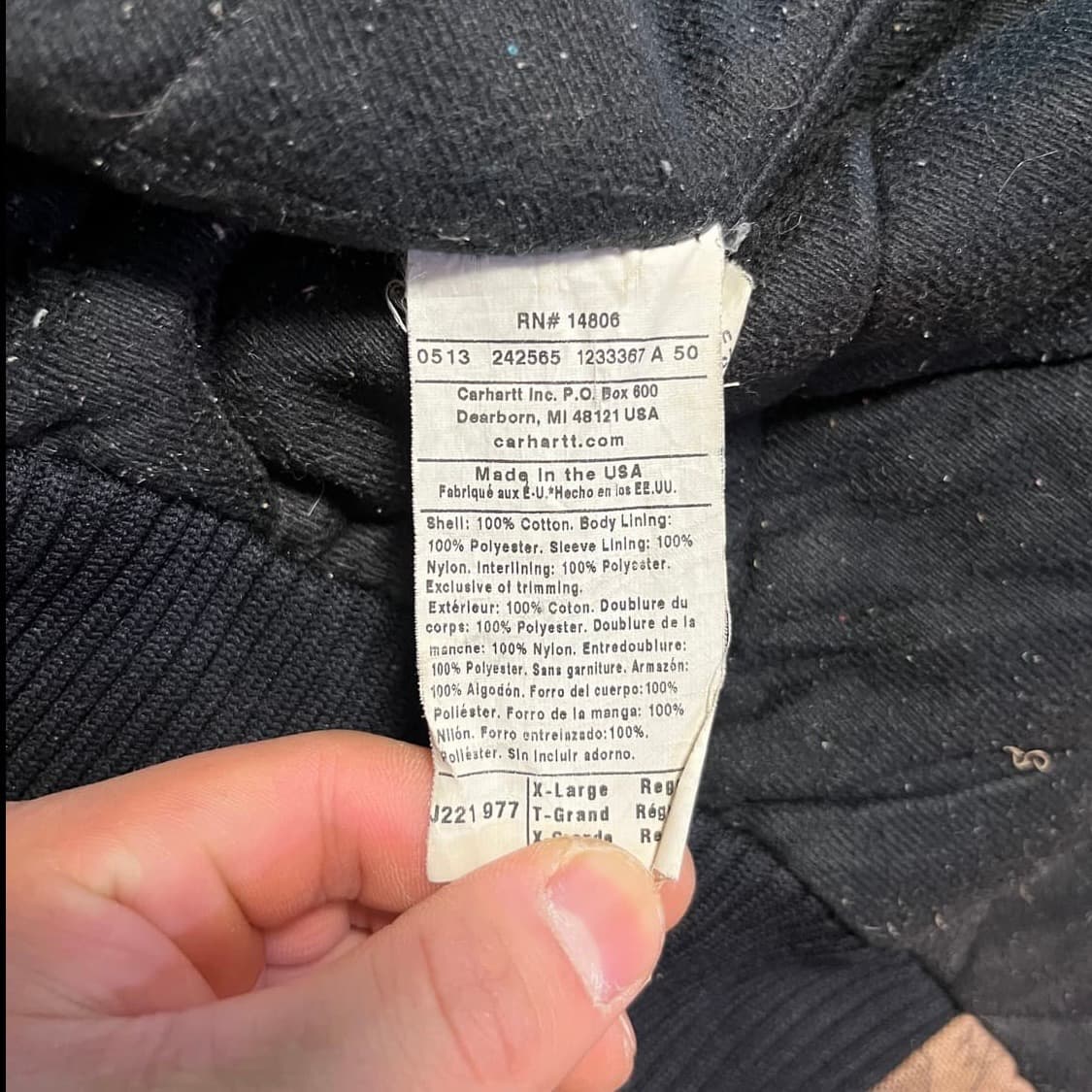 [XL] 칼하트 US J221 덕 액티브 자켓 리얼트리 상품이미지4