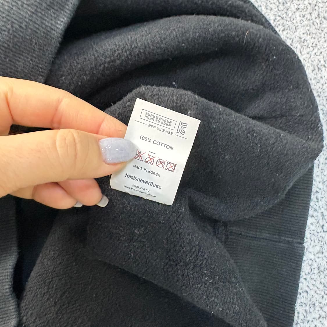 M 디스이즈네버댓 후드티 0309J 상품이미지5