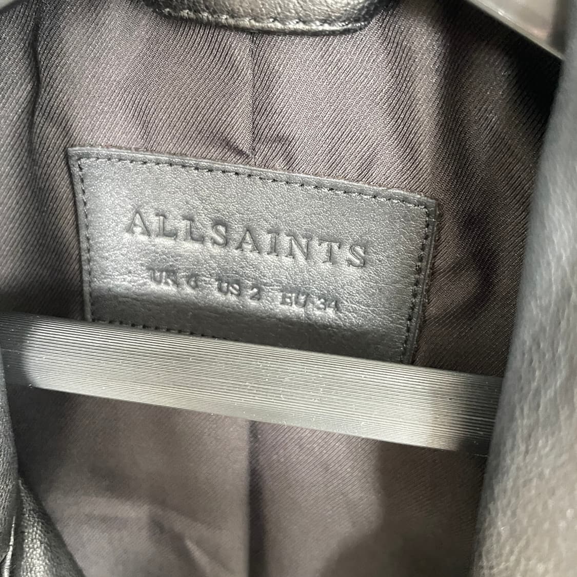 올세인츠 발펀 바이커 레더 자켓 블랙 y2k 상품이미지5