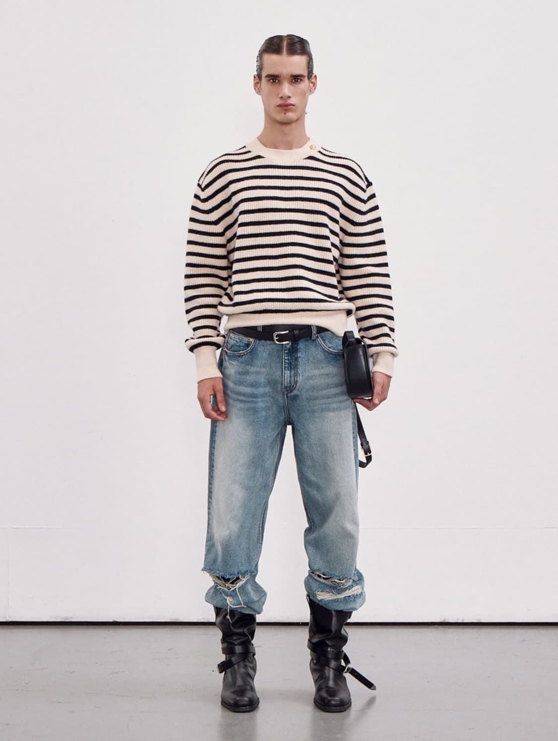 S) 렉토 스트라이프 니트  상품이미지1