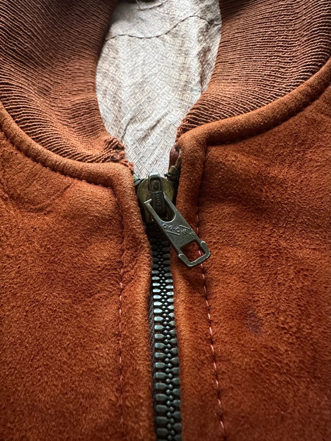 50s USA 빈티지 디어스킨 봄버 스웨이드 레더 자켓 상품이미지5