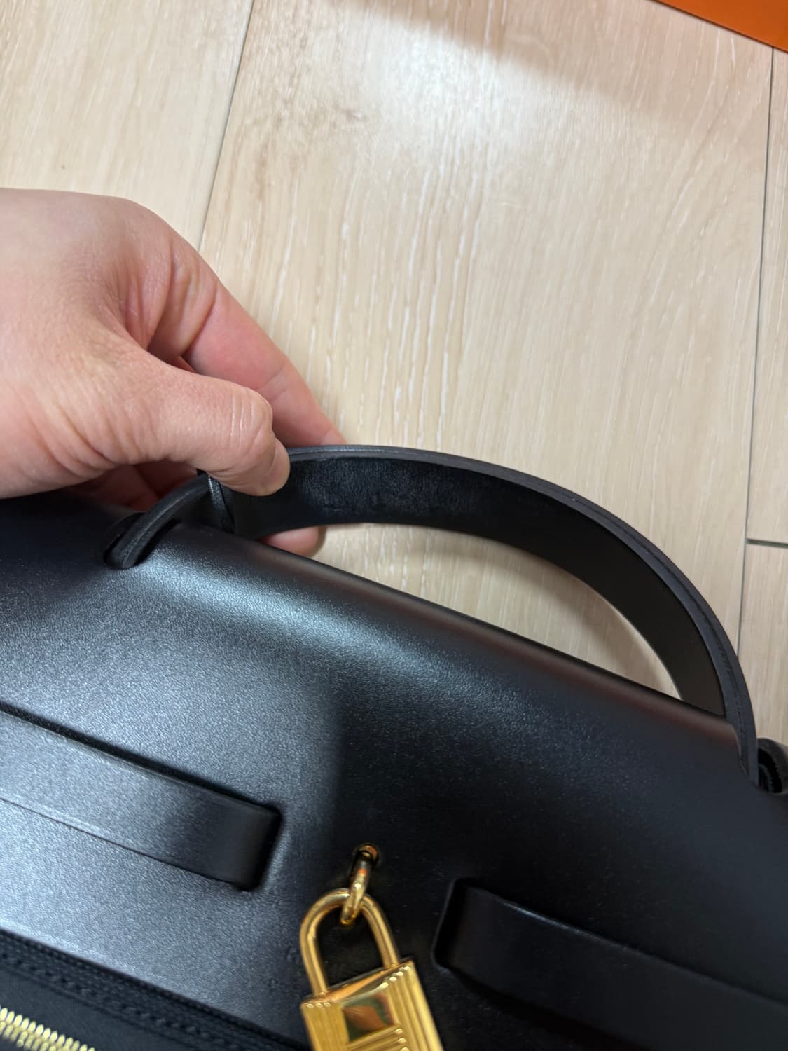 에르메스 에르백 39 누아 금장 (크림 구매) 상품이미지7
