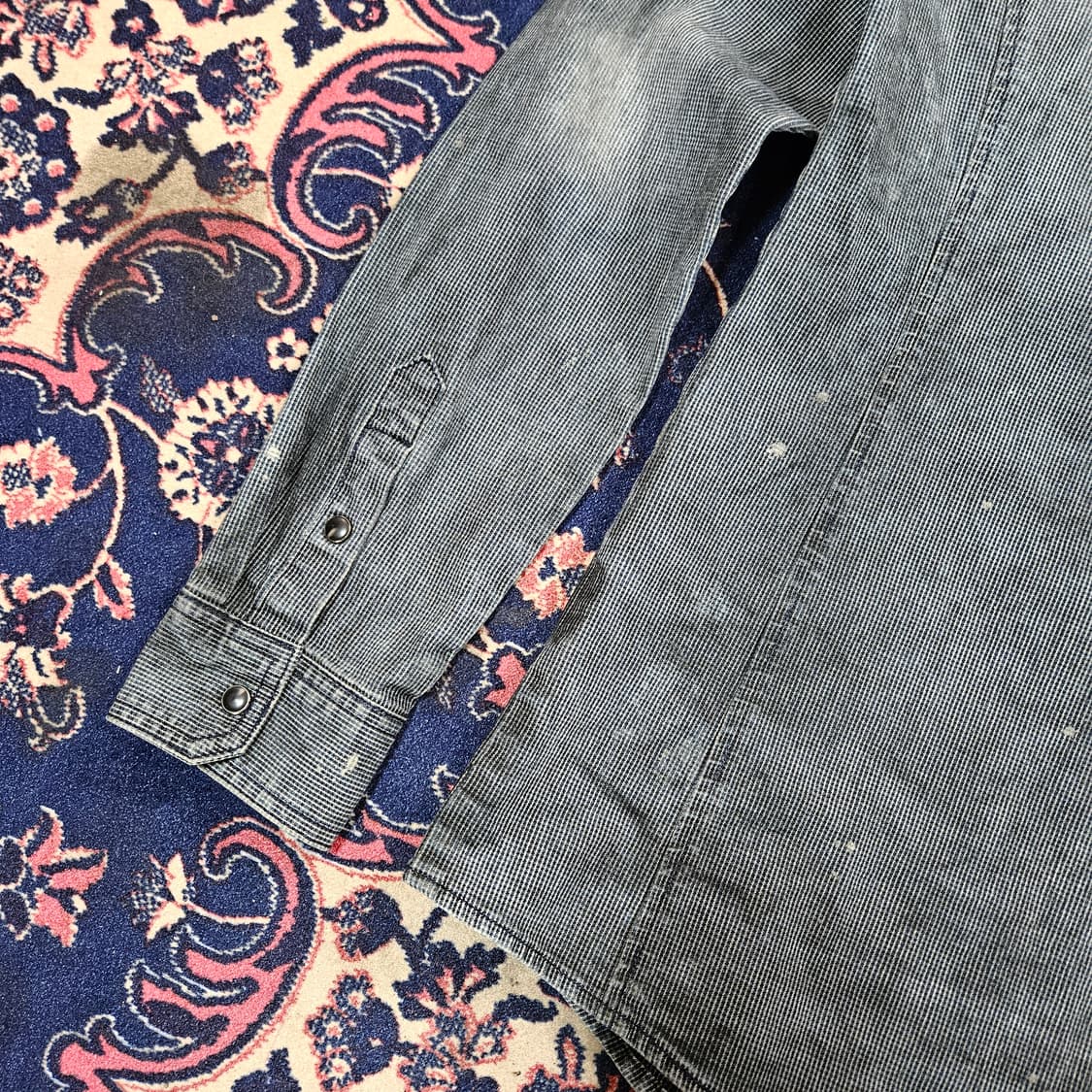 버커루1950 빈티지 워시드 패인팅 웨스턴 데님 셔츠 상품이미지8