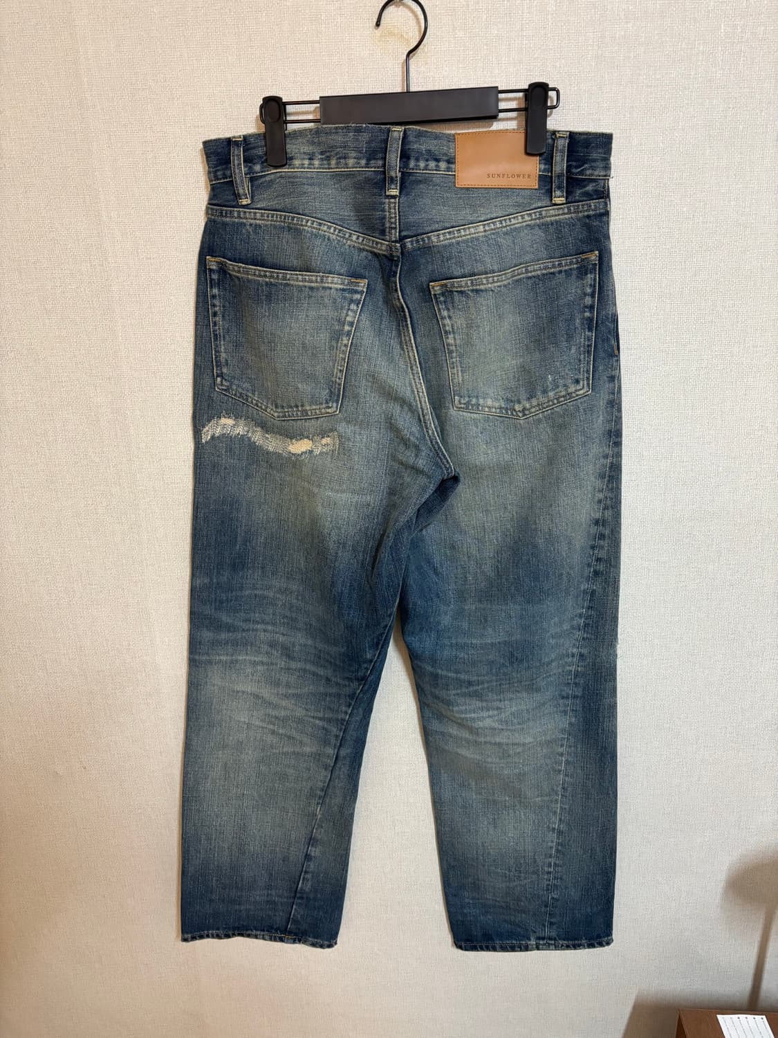 선플라워 와이드 트위스트 데님 Well Worn 상품이미지7