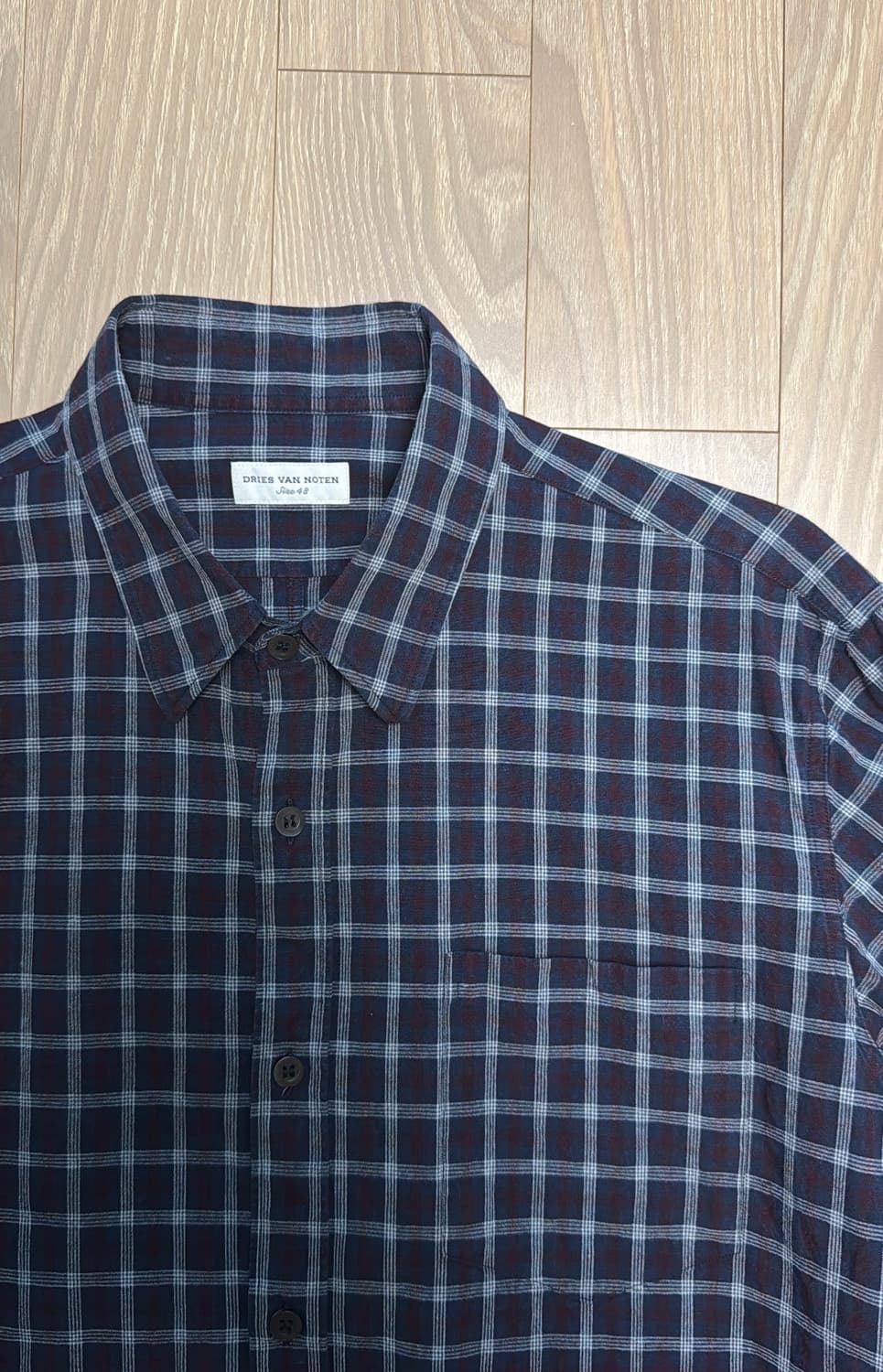 드리스반노튼 체크 셔츠 상품이미지1