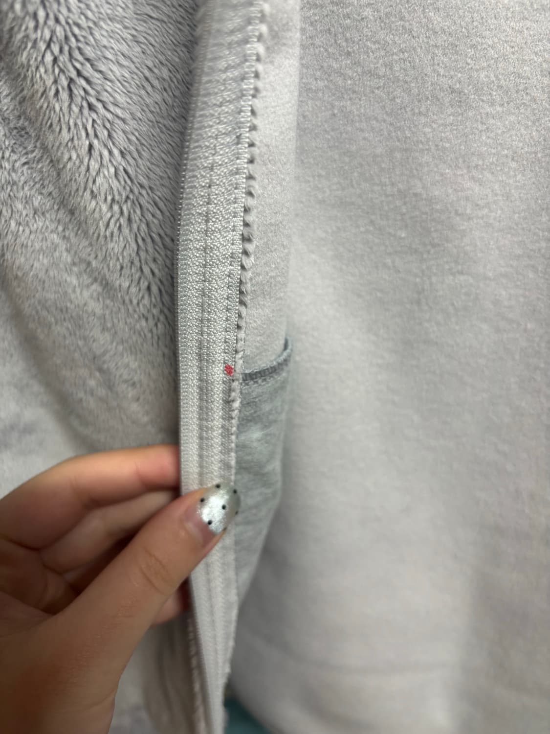 지초이 컴포트 25-004 플리스 보아 베스트 조끼 그레이 size2 상품이미지10