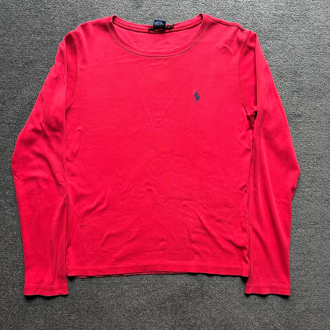 폴로 랄프 로렌 레드 긴팔 티셔츠 [XL] 상품이미지2