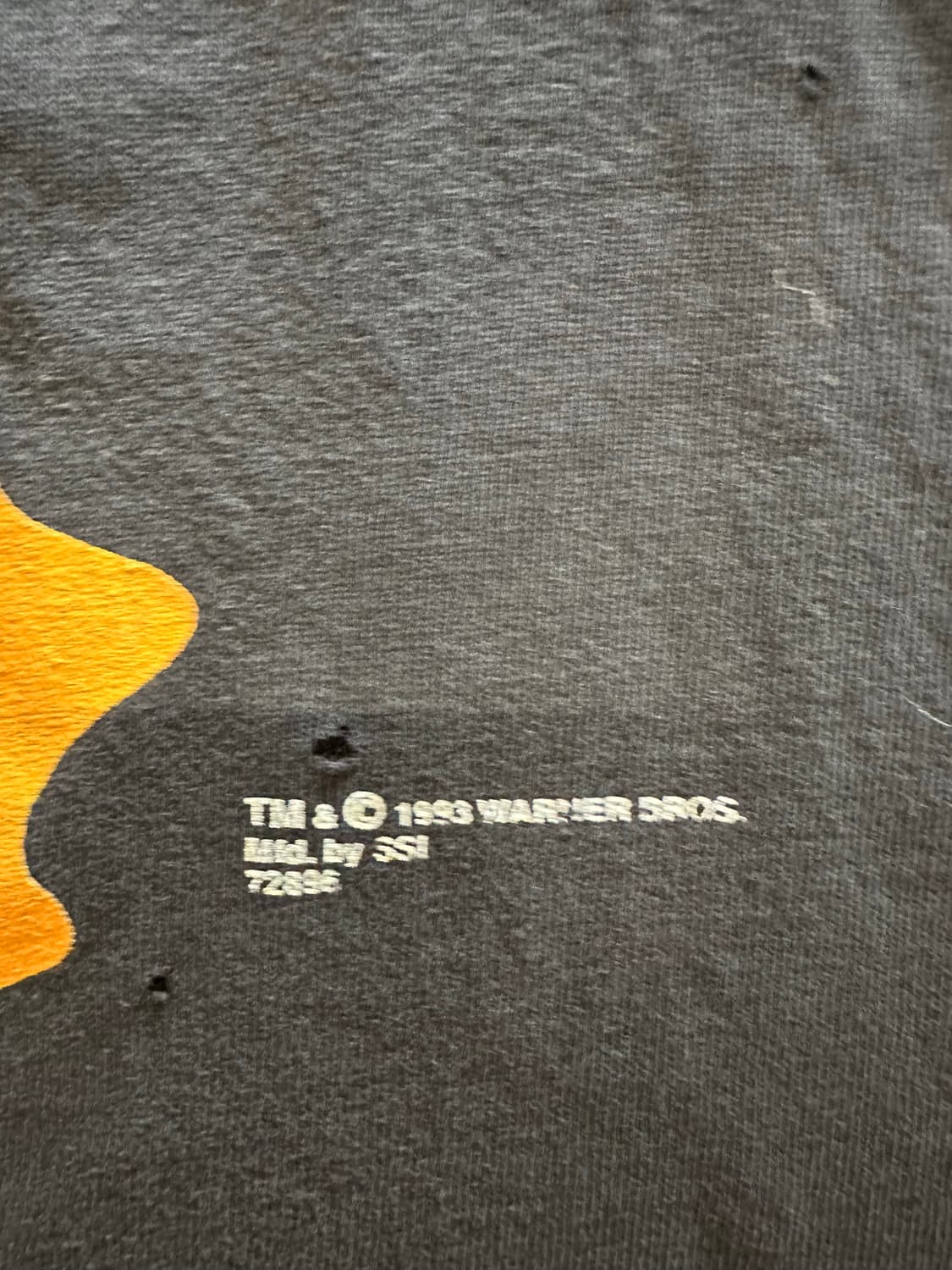 90s 루니툰즈 벅스바니 & 대피덕 베이스볼 더블 사이드 티셔츠 - XL 상품이미지8