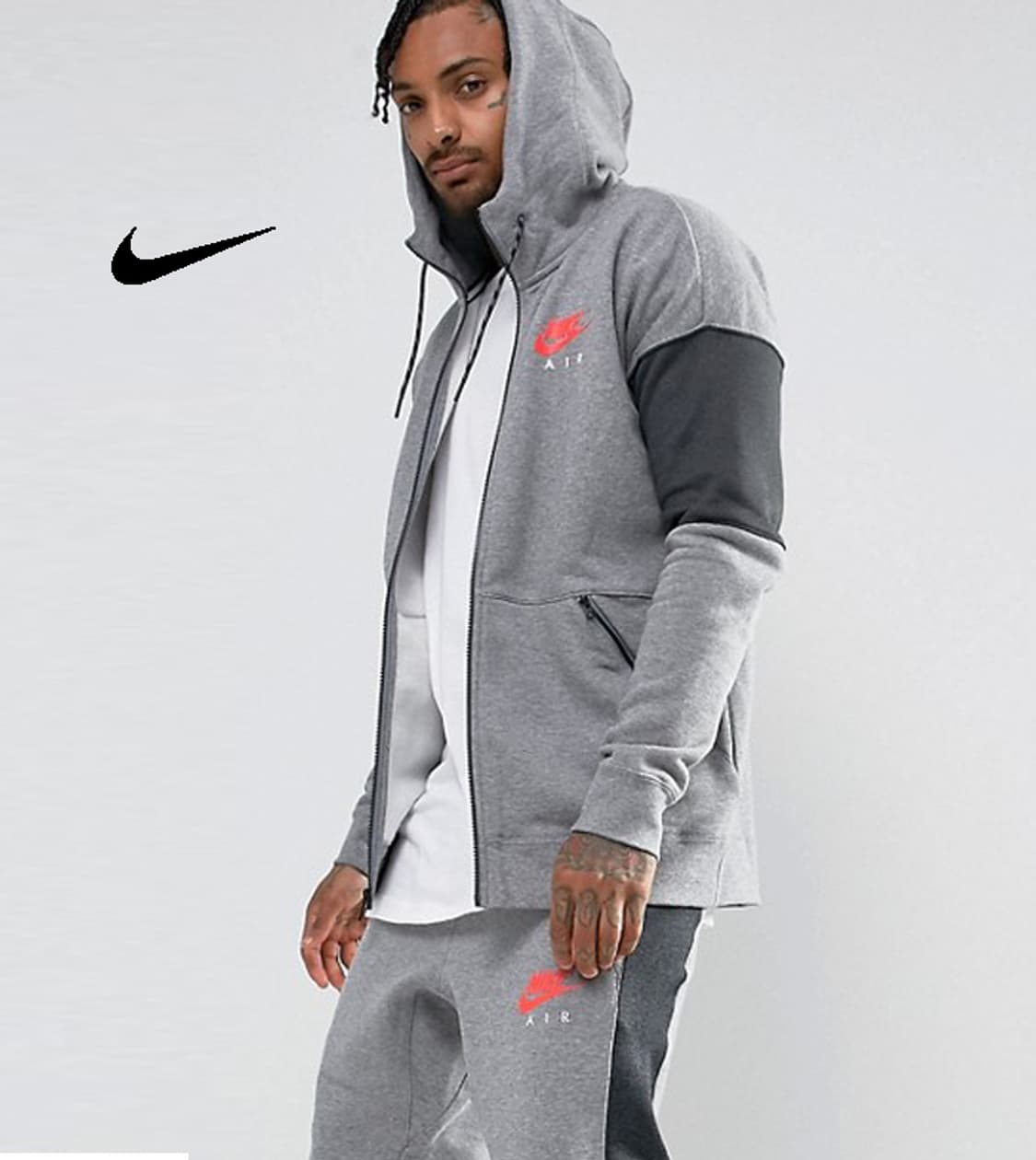 XL) 나이키 테크팩 기모 후드 집업 그레이 상품이미지9