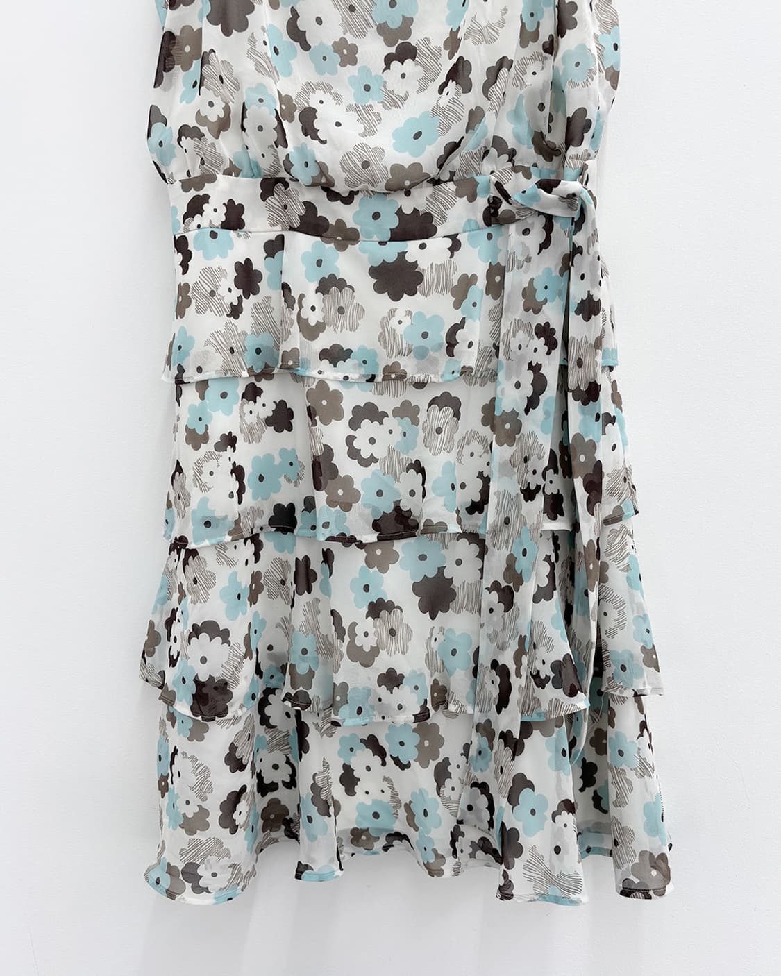 m's gracy민트 초코 플로럴 티어드 원피스 상품이미지9