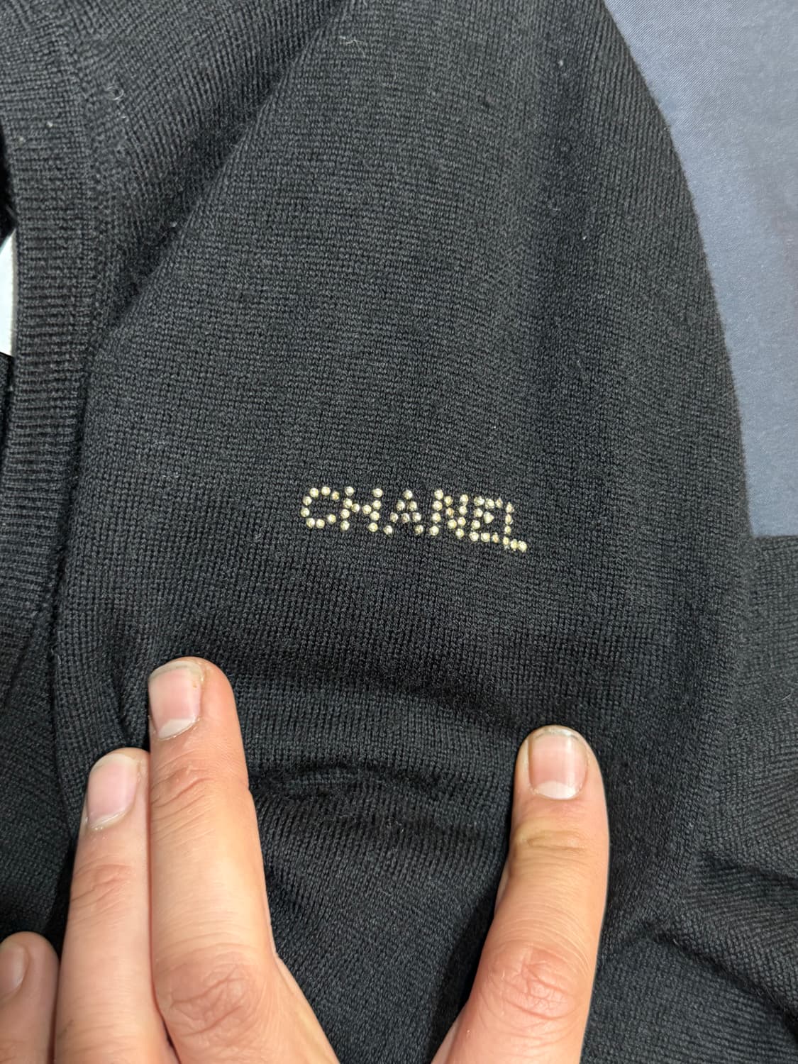 90s CHANEL 샤넬 포인트 캐시미어 니트 상품이미지4