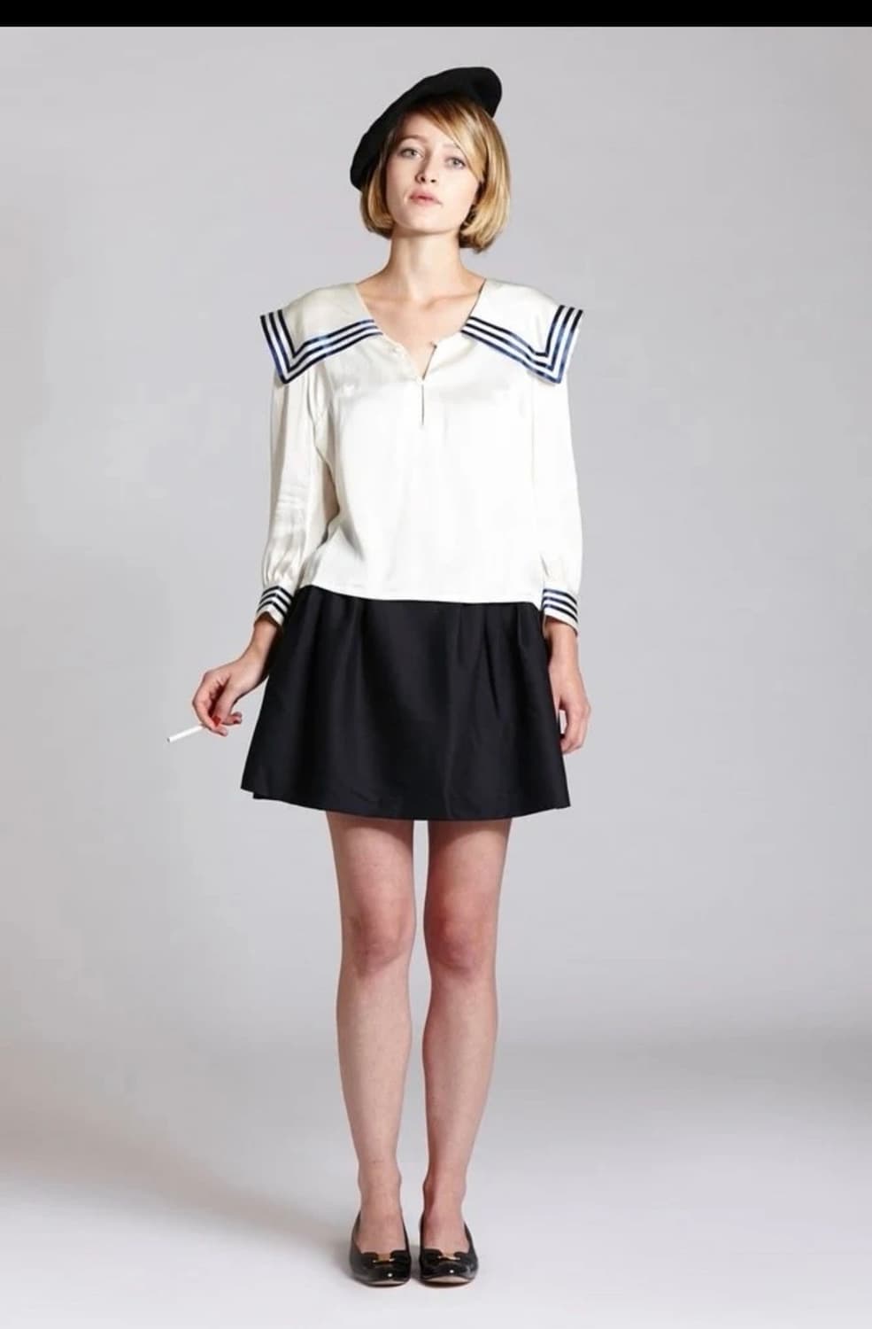 lecoledesfemmes sailor top s 세일러탑 새상품 상품이미지1