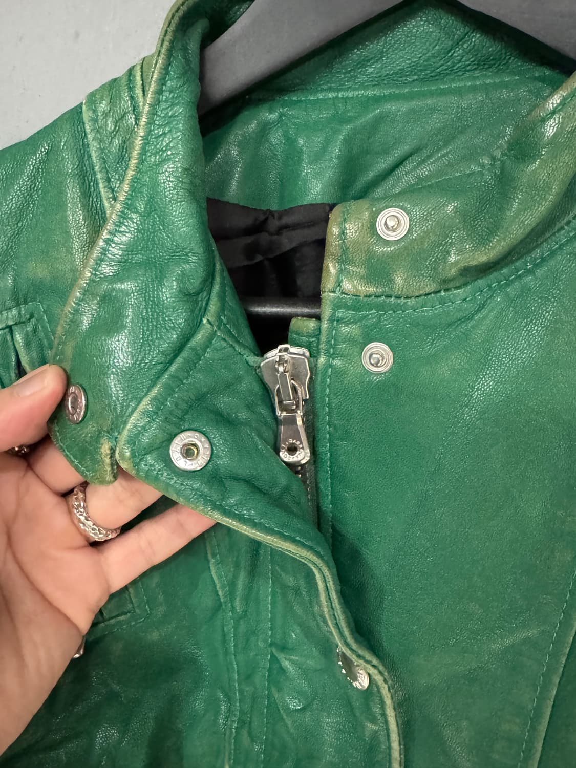 돌체앤가바나 아카이브 고트스킨 가죽자켓 상품이미지4