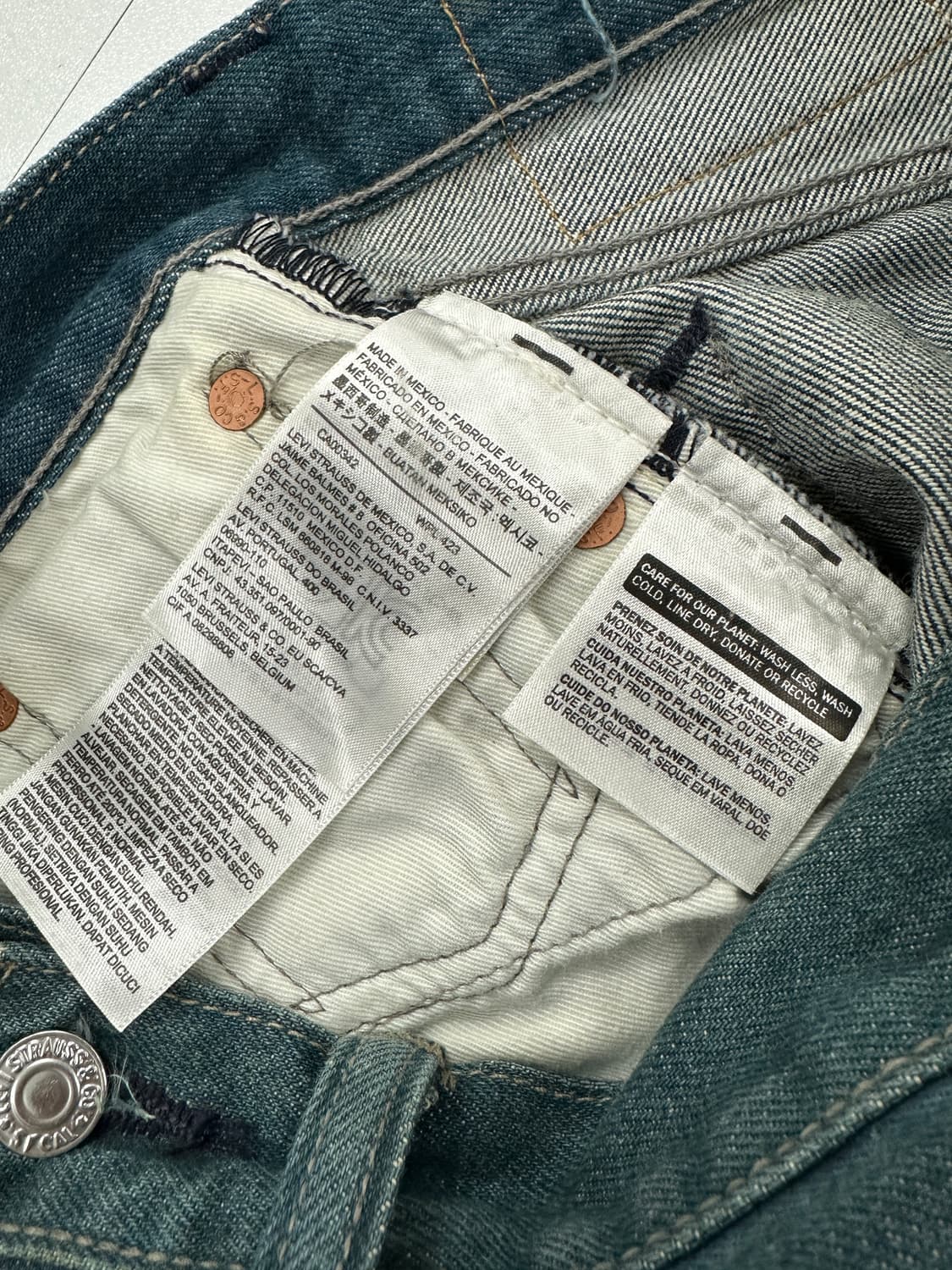 Levi's 리바이스 501 중청 데님 팬츠 상품이미지4