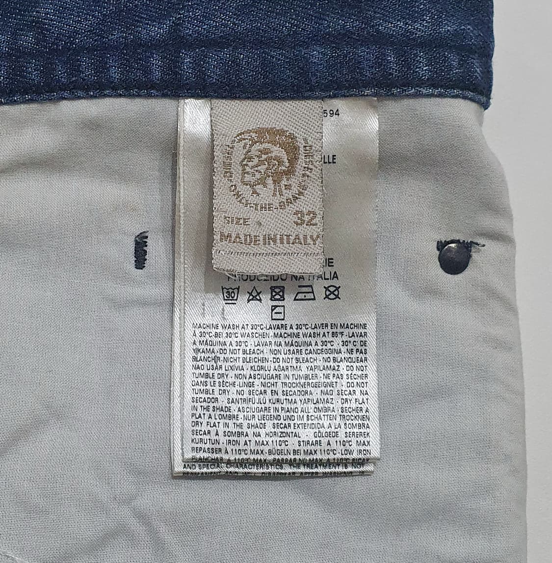 디젤 버스터 패치워크 진 (32~33) made in italy 상품이미지10