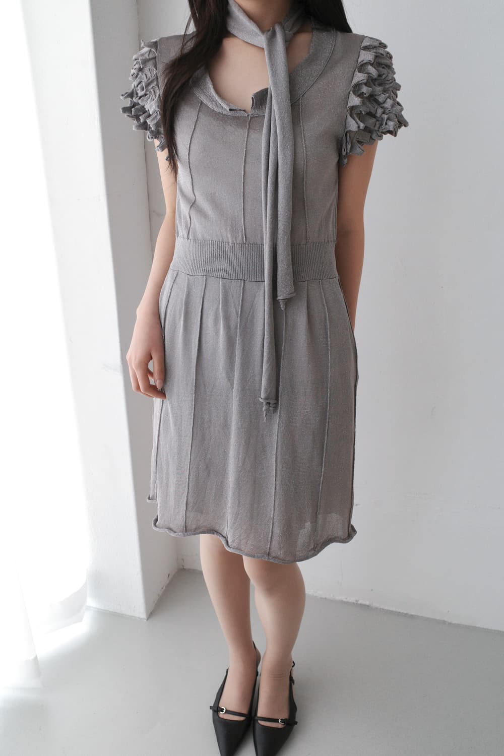 pearl see-through one-piece 상품이미지6