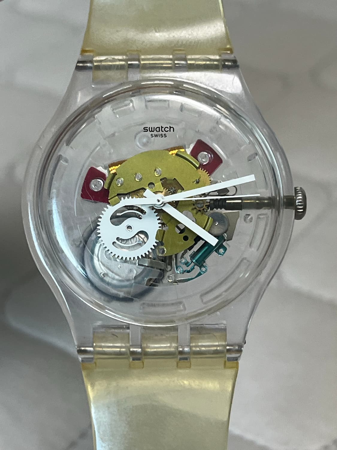 스와치 클리어 시계 랜덤 고스트 상품이미지1