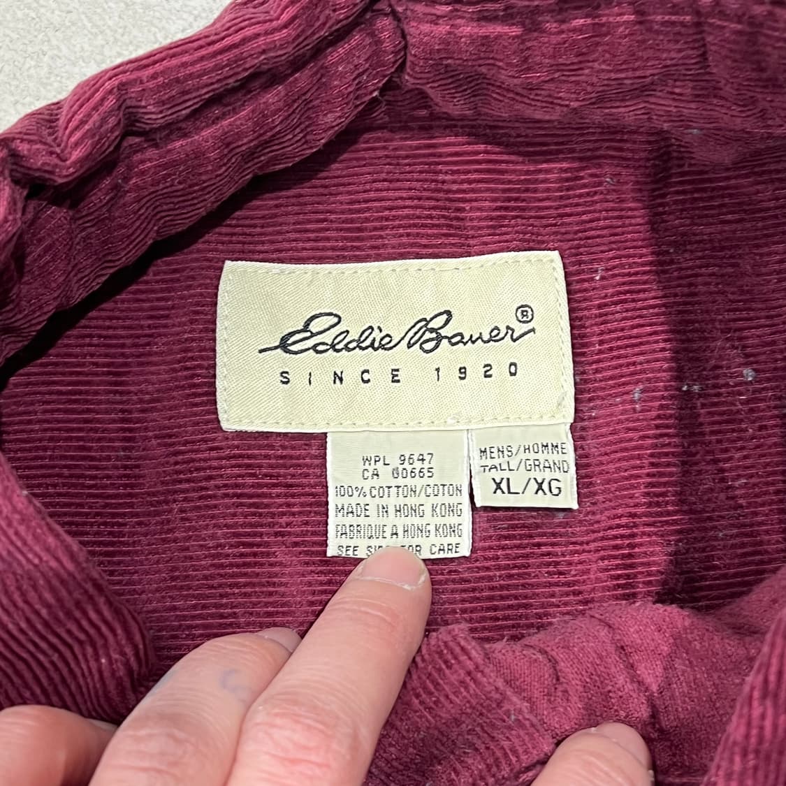 에디바우어 코듀로이 셔츠 s08929 상품이미지5