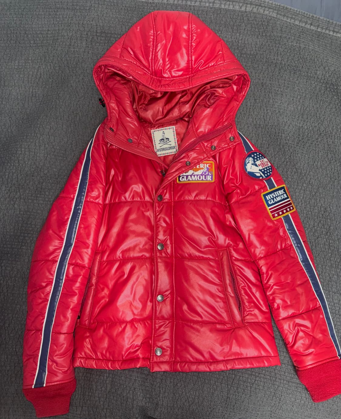 히스테릭글래머 레드 패딩 자켓 상품이미지1