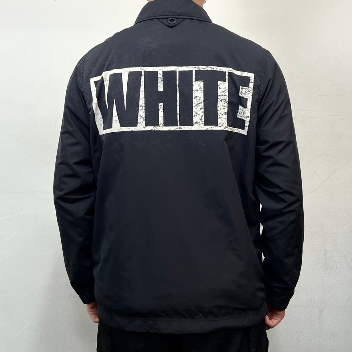 화이트 마운티니어링 16ss 로고 코치자켓 블랙 상품이미지4