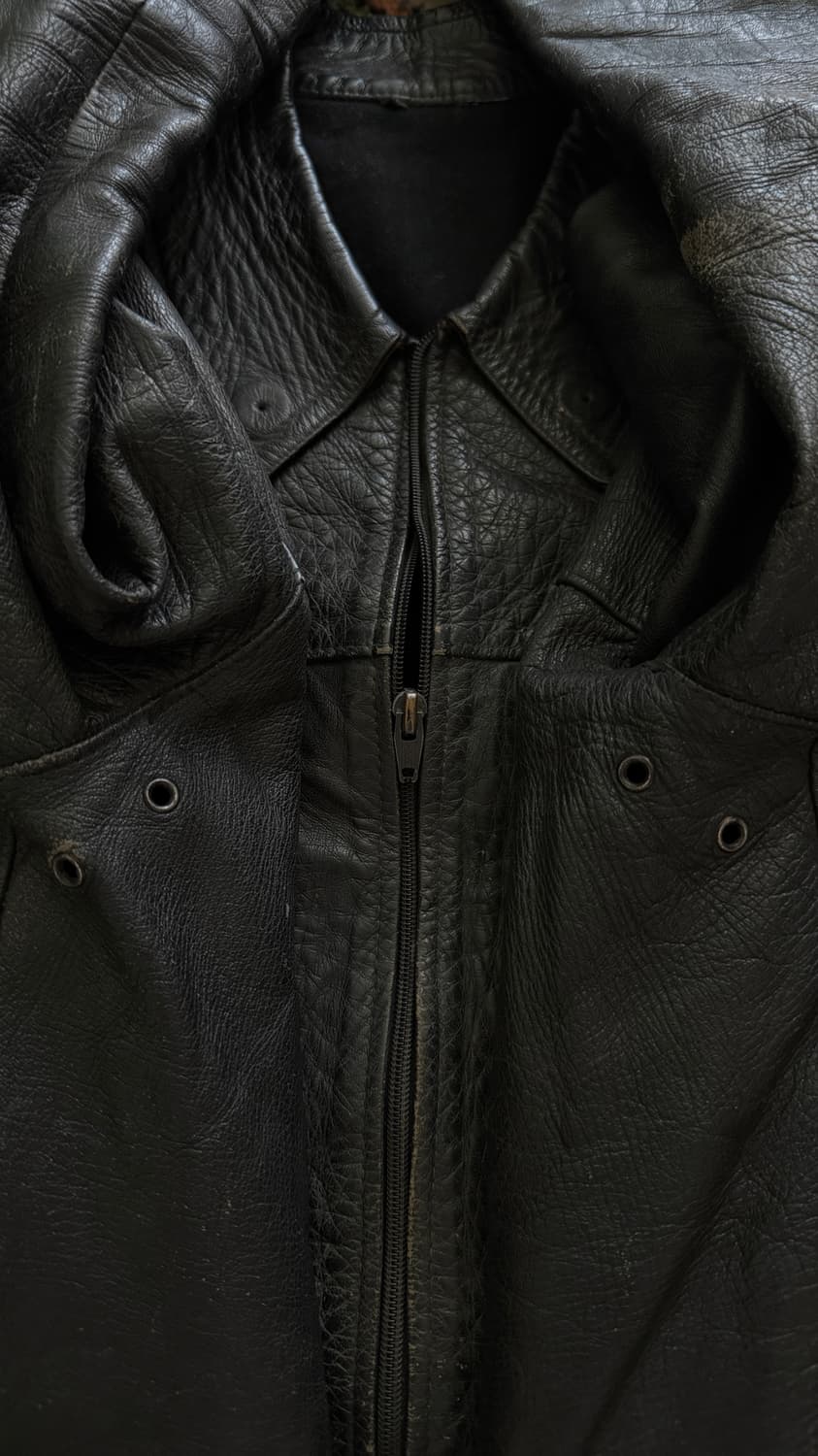 vtg Flocchi made in ltaly leather jacket 상품이미지6