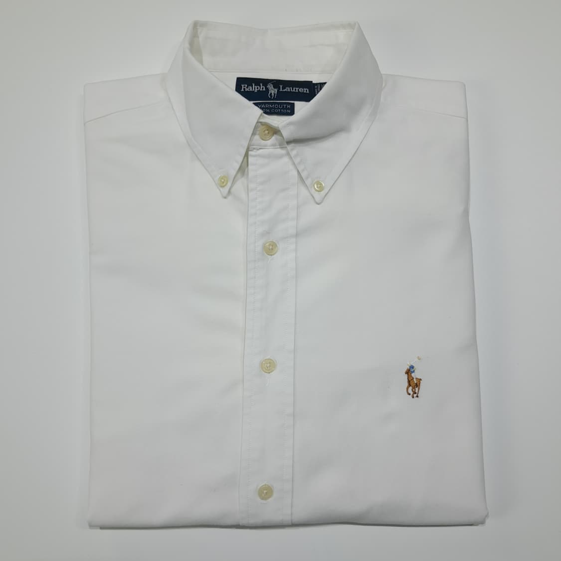 CL388 XL 폴로 90s 코튼 핀포인트 화이트 셔츠 남방 상품이미지9