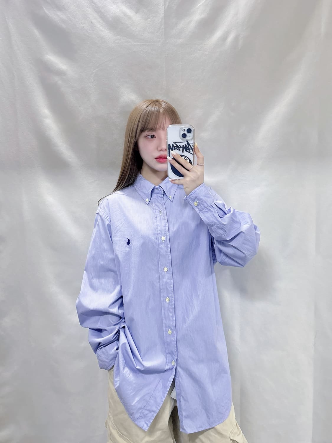 폴로 랄프로렌 포니 솔리드 셔츠  상품이미지1