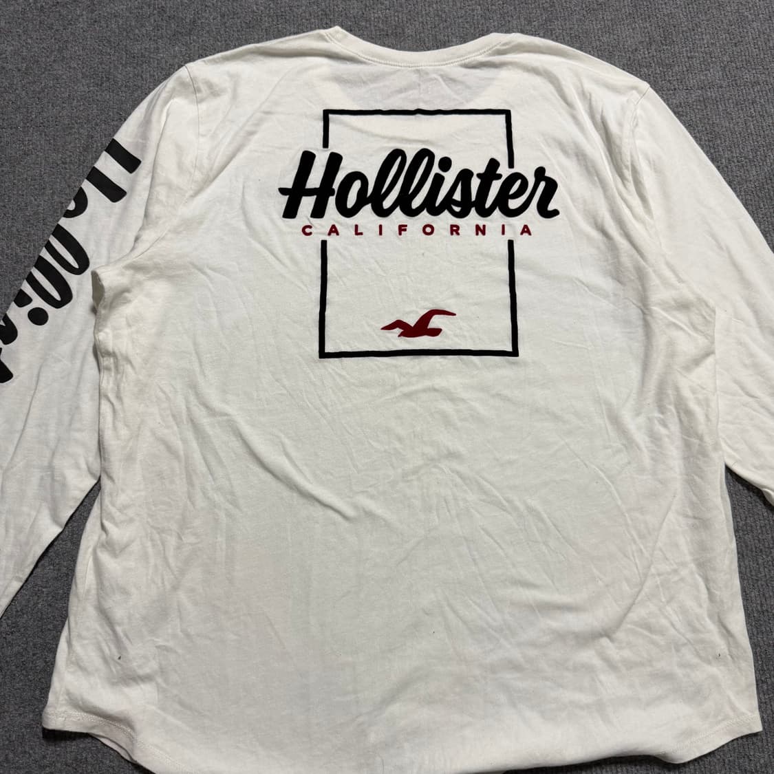 홀리스터 화이트 긴팔티 상품이미지3