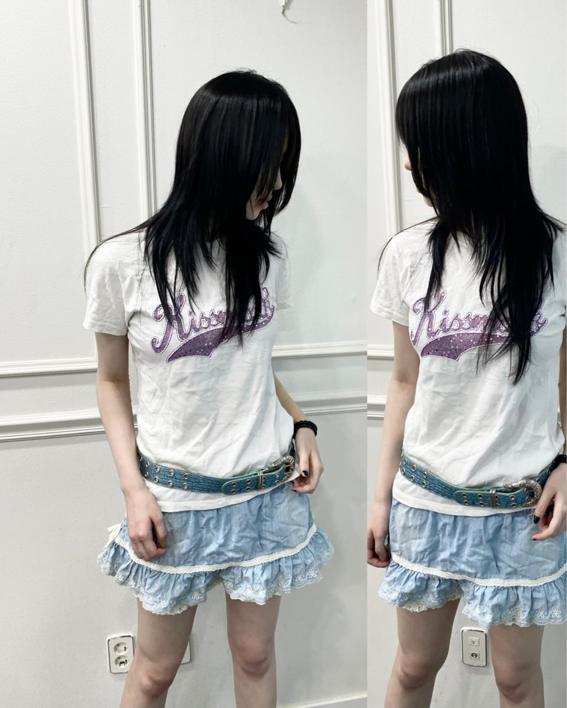 [KISSMARK]2000s Girl Print Tee 상품이미지1