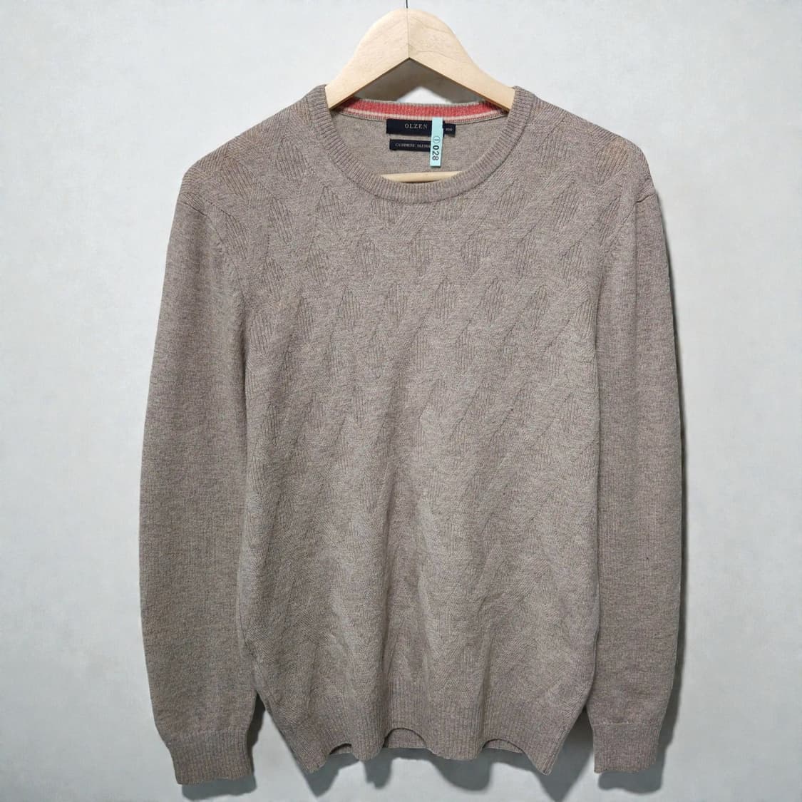 100)olzen 올젠 캐시미어 니트 베이지 상품이미지1