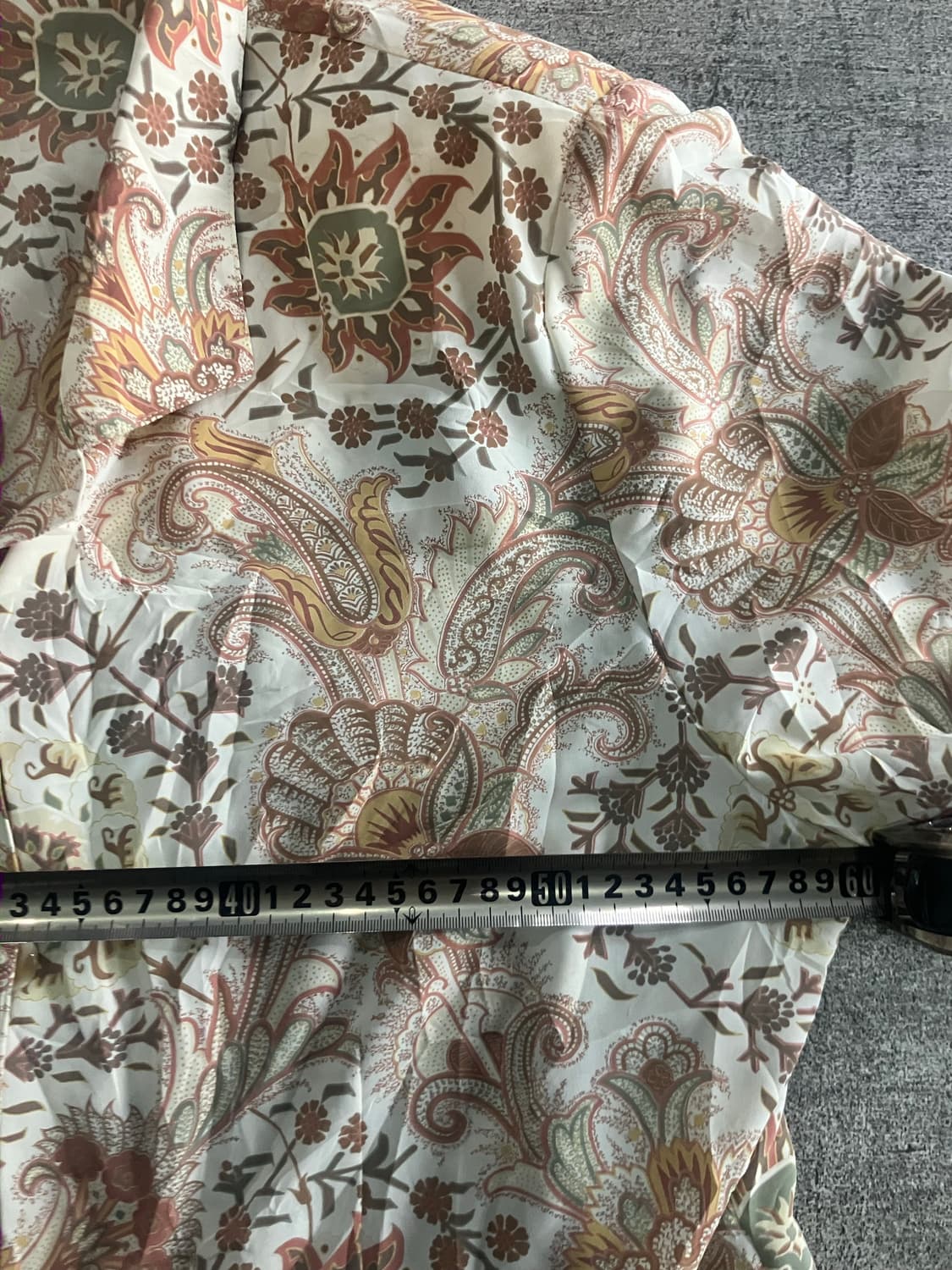 일본빈티지 Pastora 오리엔탈보헤미안 반팔셔츠 상품이미지2