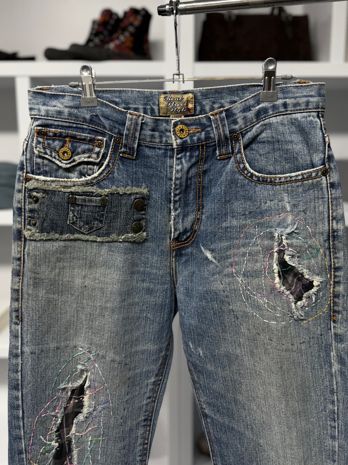 real street style 데님 팬츠 상품이미지2