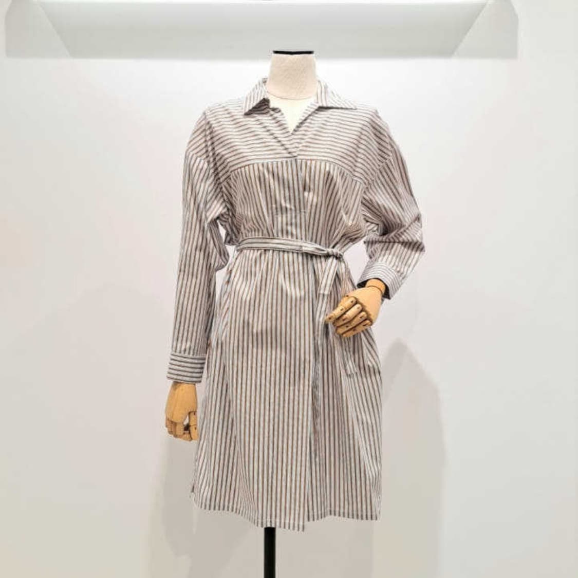 잇미샤(it michaa) 스트라이프 벨티드원피스 프리사이즈 상품이미지1