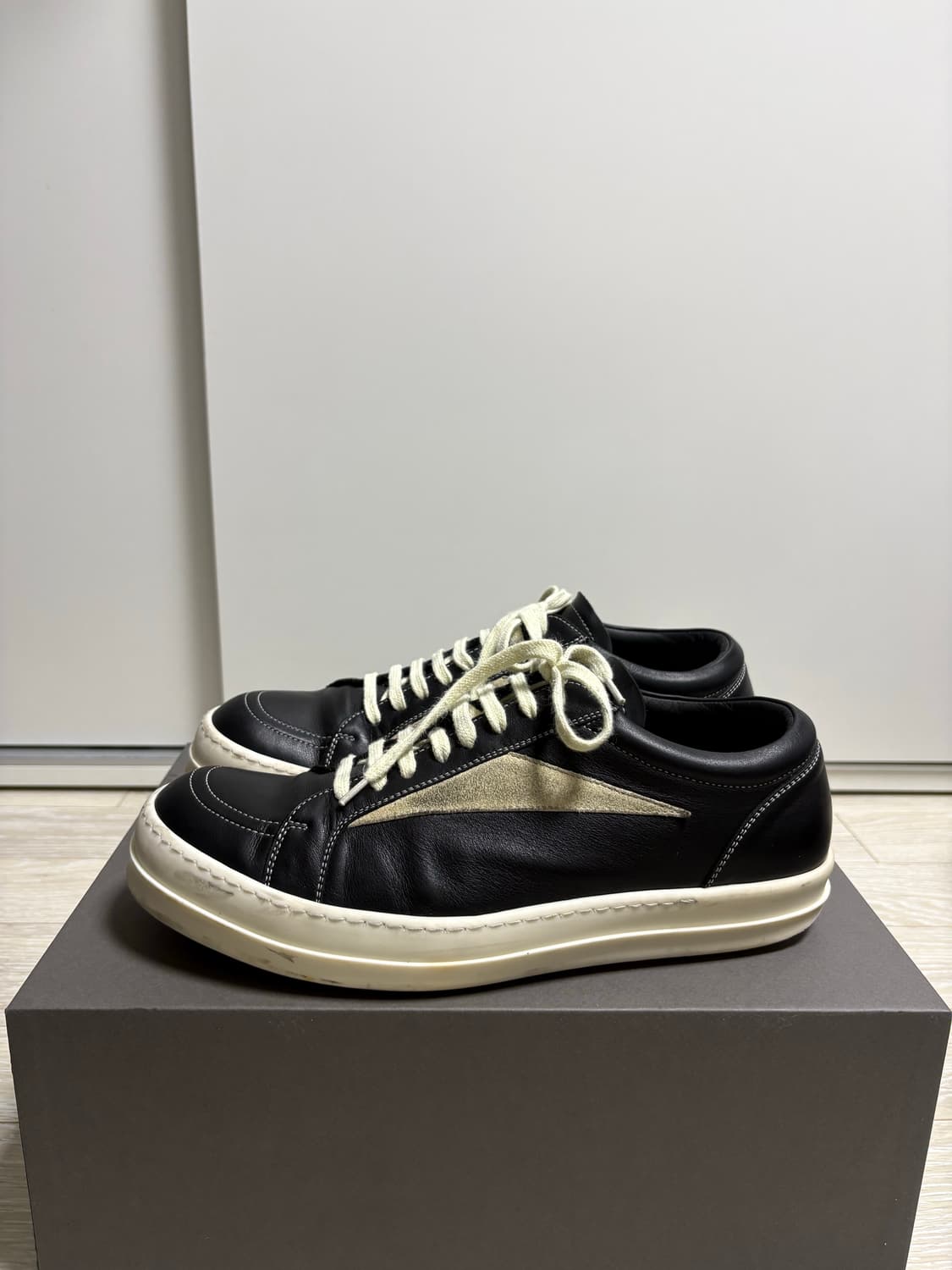 릭오웬스 반스 레더 풀박 43사이즈 상품이미지1