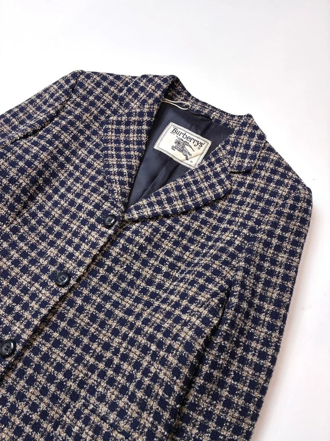 버버리 90s 올드머니룩 울 체크 블레이저 자켓 PN5235 상품이미지2