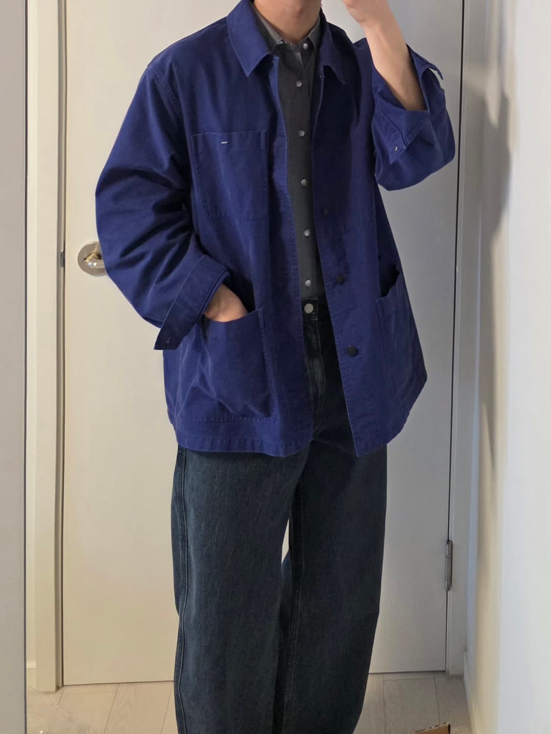 셔터 오버사이즈 프렌치 워크자켓 상품이미지2