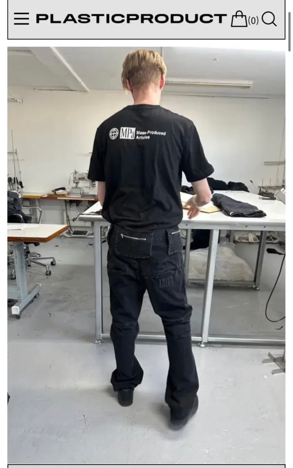 [S] 플라스틱 프로덕트 Bag pants 백팬츠 mpa 상품이미지1