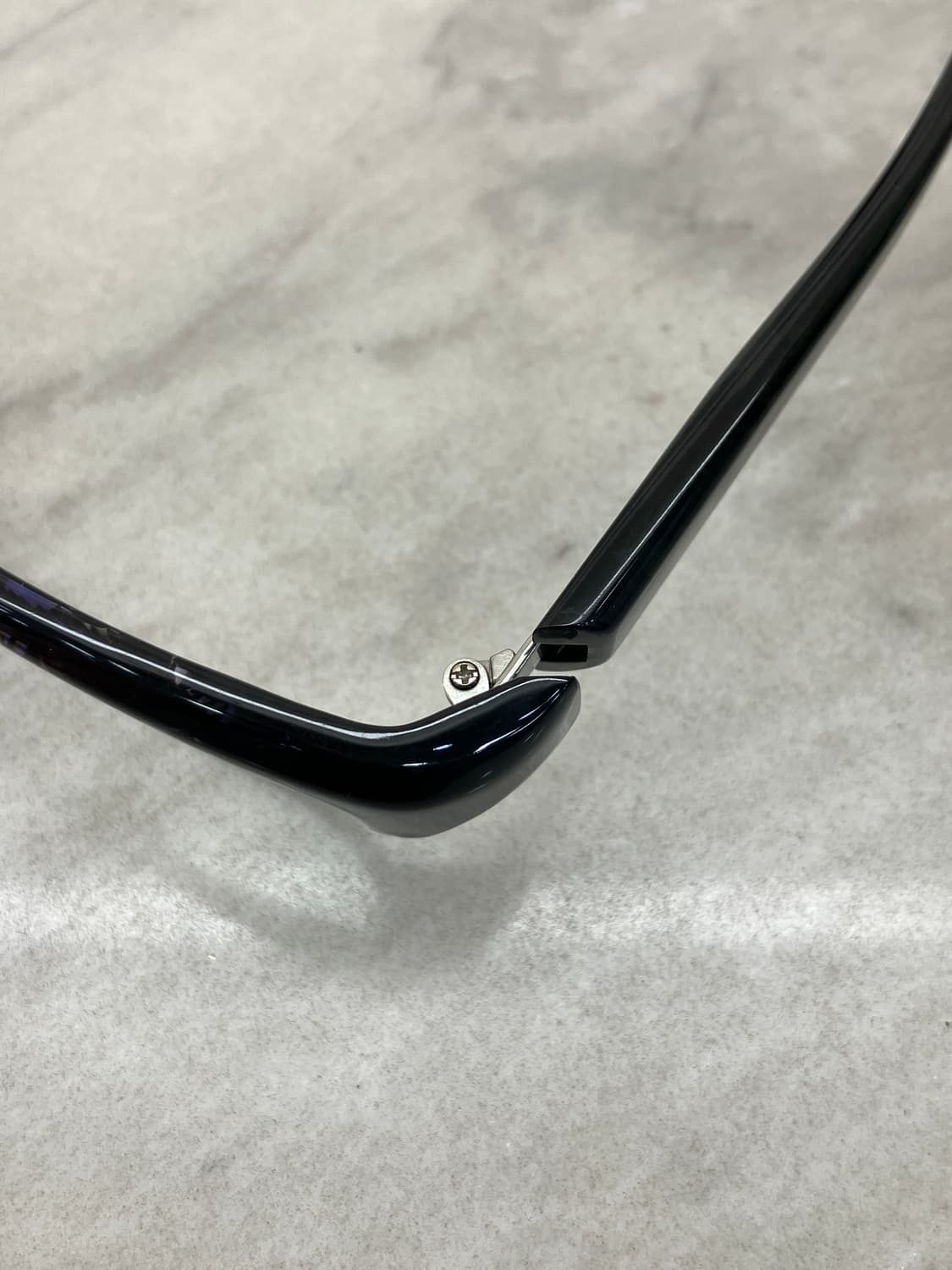 B49 자포니즘 JAPONISM 패턴 블랙 소프트 스퀘어 하금테 안경 상품이미지2