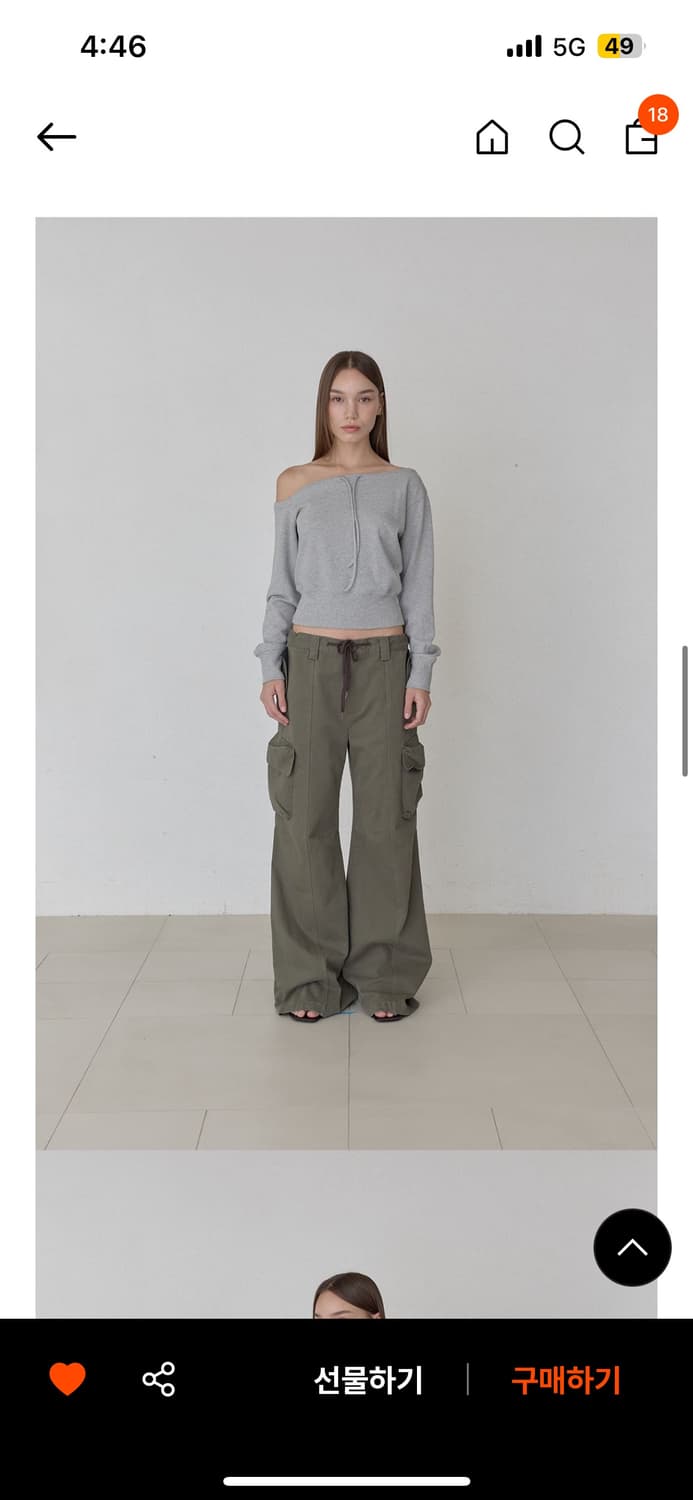 오데스 ASYMMETRIC DRAW SWEAT SHIRTS  상품이미지4