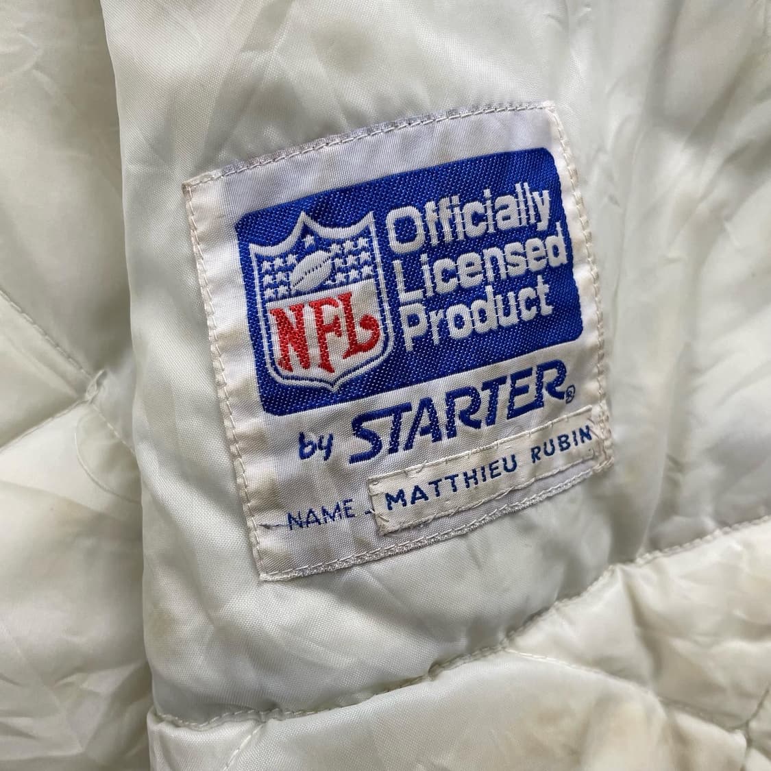 90s 스타터 NFL 제츠 퀄팅자켓 상품이미지7