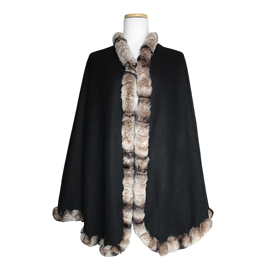 bellefennec 블랙 캐시미어 렉스퍼 케이프 ( 프리사이즈) 상품이미지1