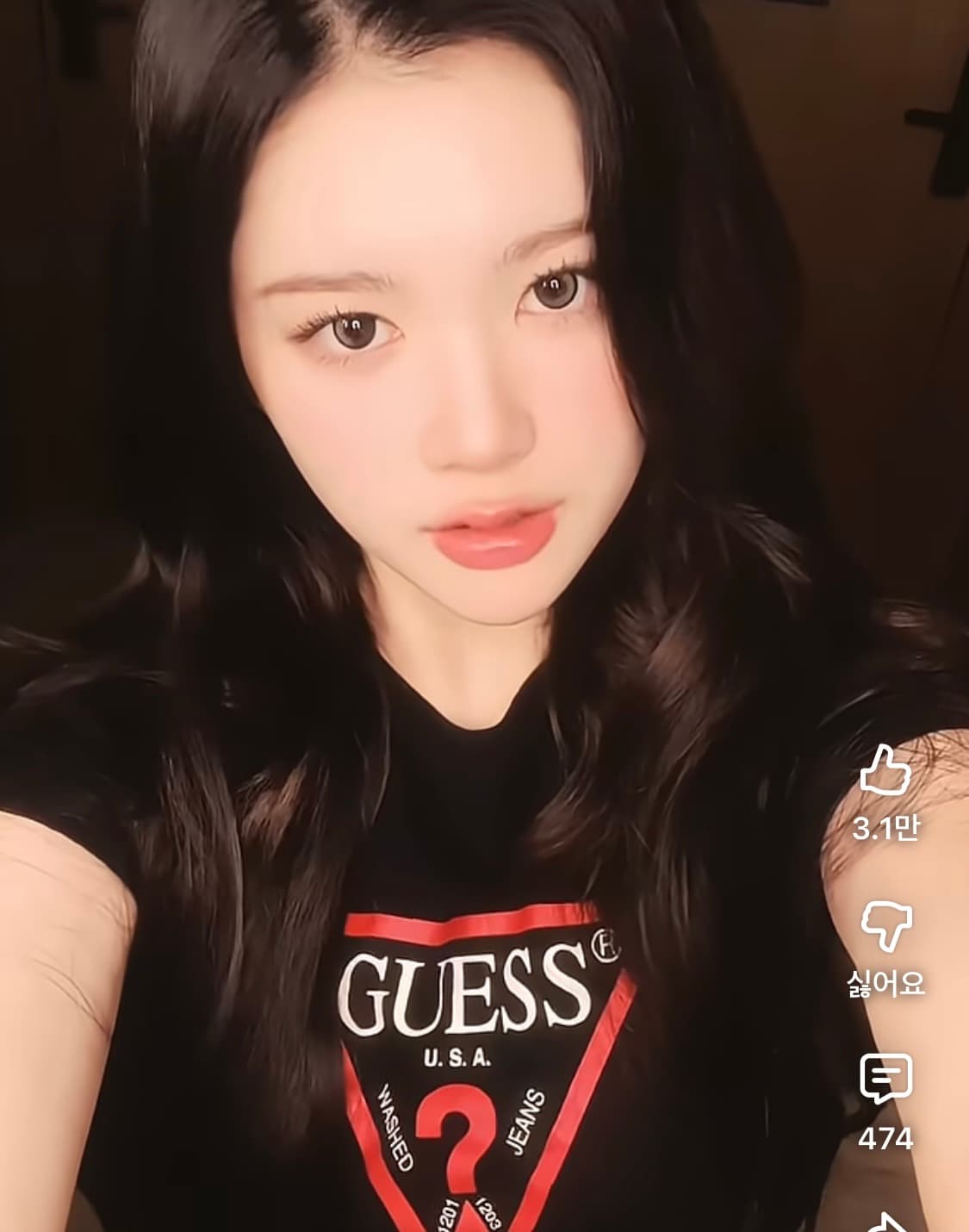 정품 게스 반팔티 S 상품이미지2