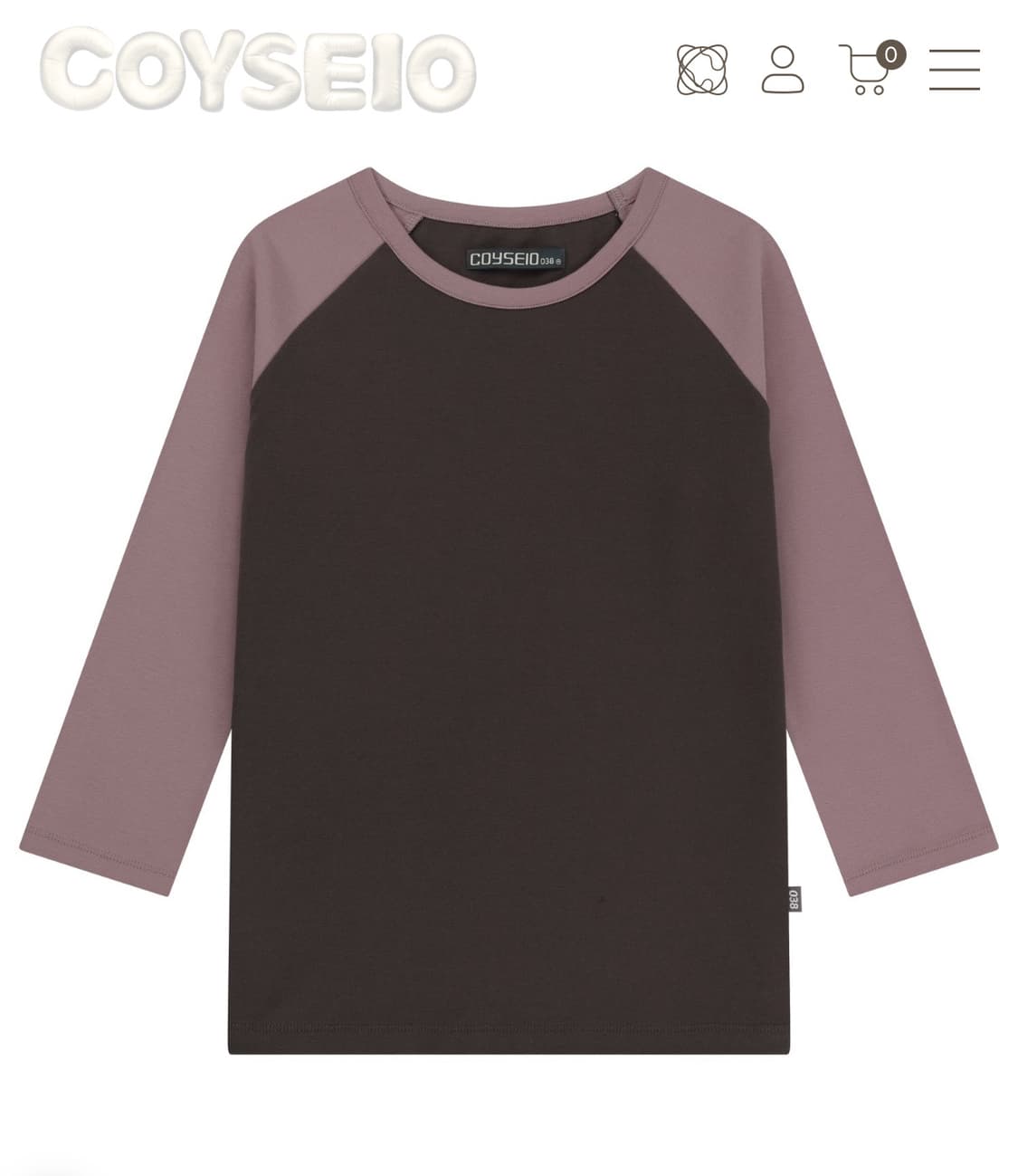 038 COLOR MIXED RAGLAN CAPRI LONG SLEEVE 상품이미지1