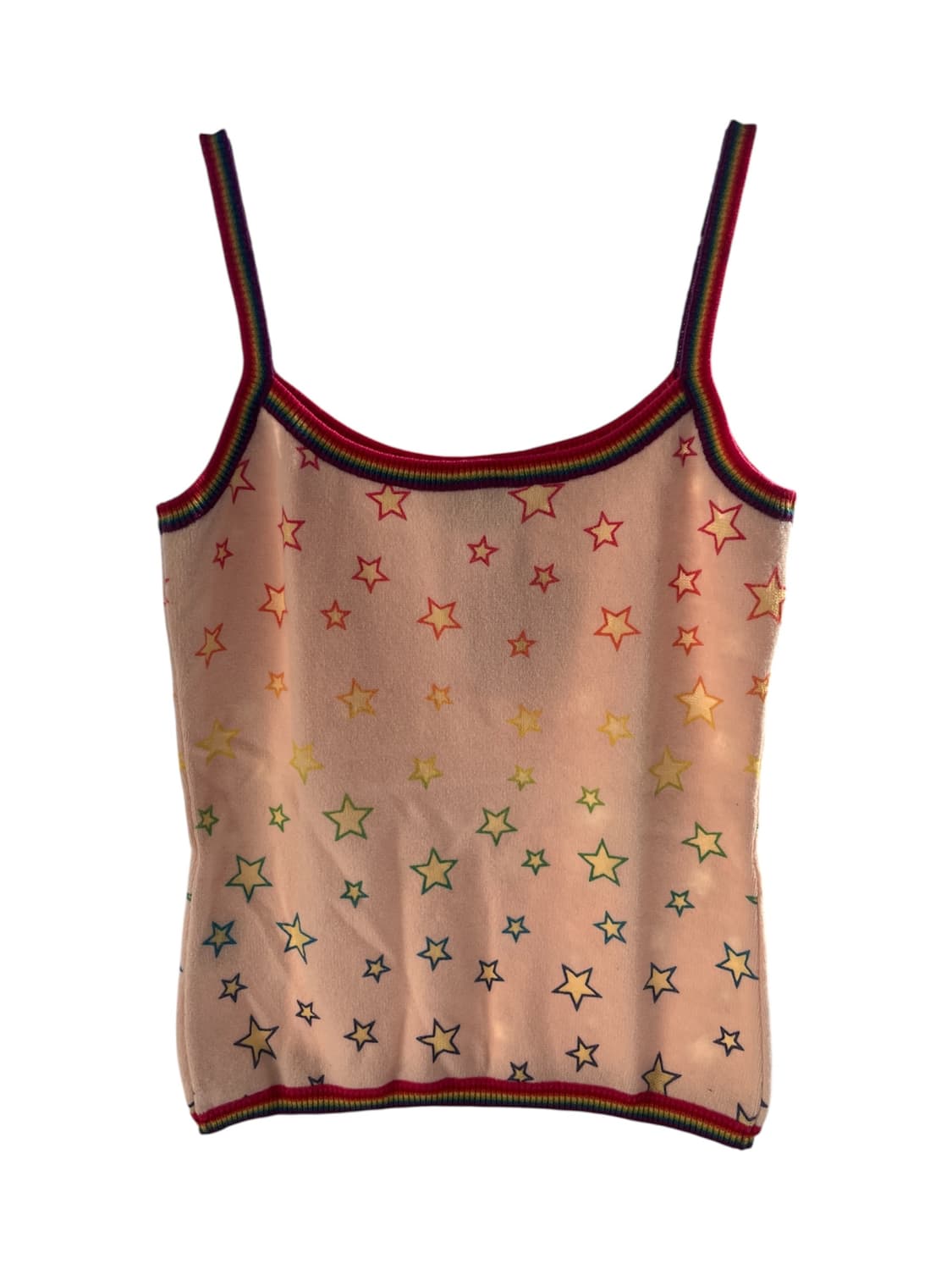 (새상품) 히스테릭 글래머 90s 아카이브 니트 레인보우 별 나시 캐미솔 상품이미지2