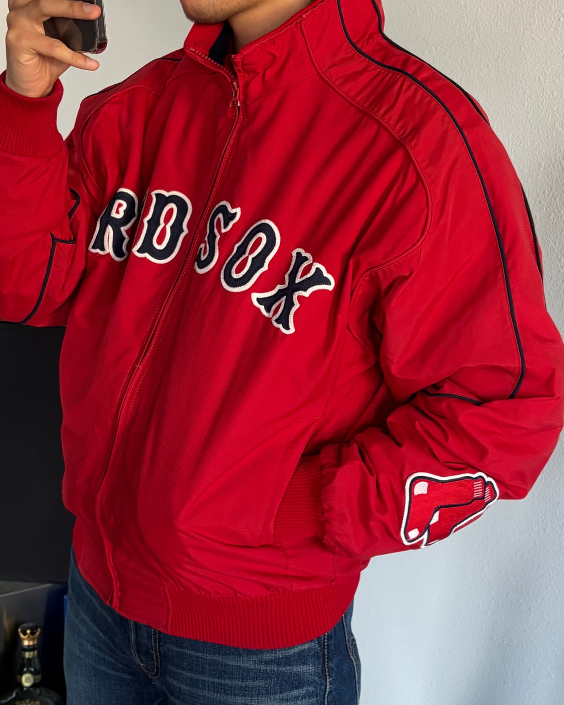 [M]마제스틱 어센틱 보스턴 레드삭스 스타디움 자켓 상품이미지3