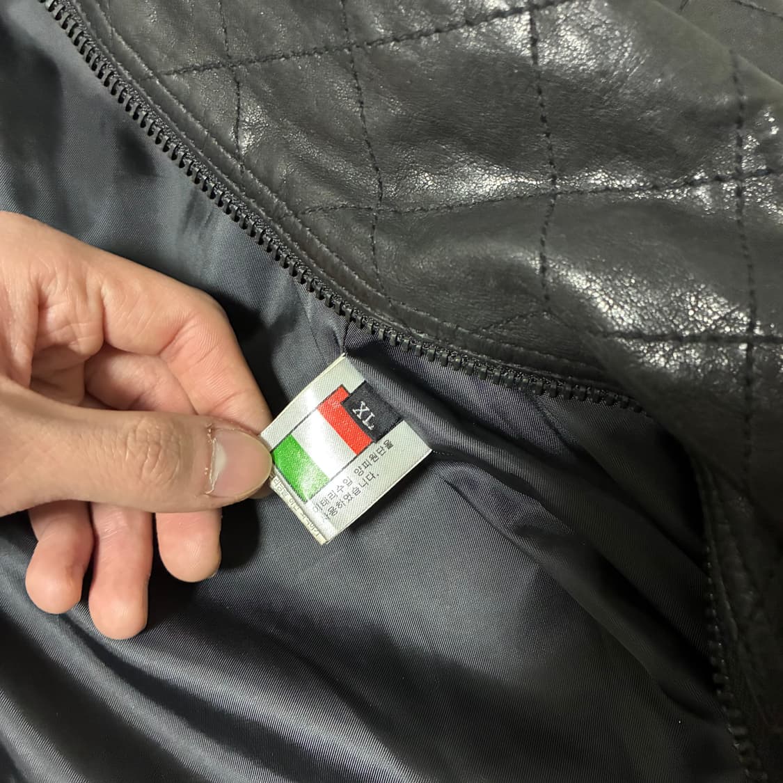 이태리 양가죽 퀄팅 라이더 자켓 상품이미지8