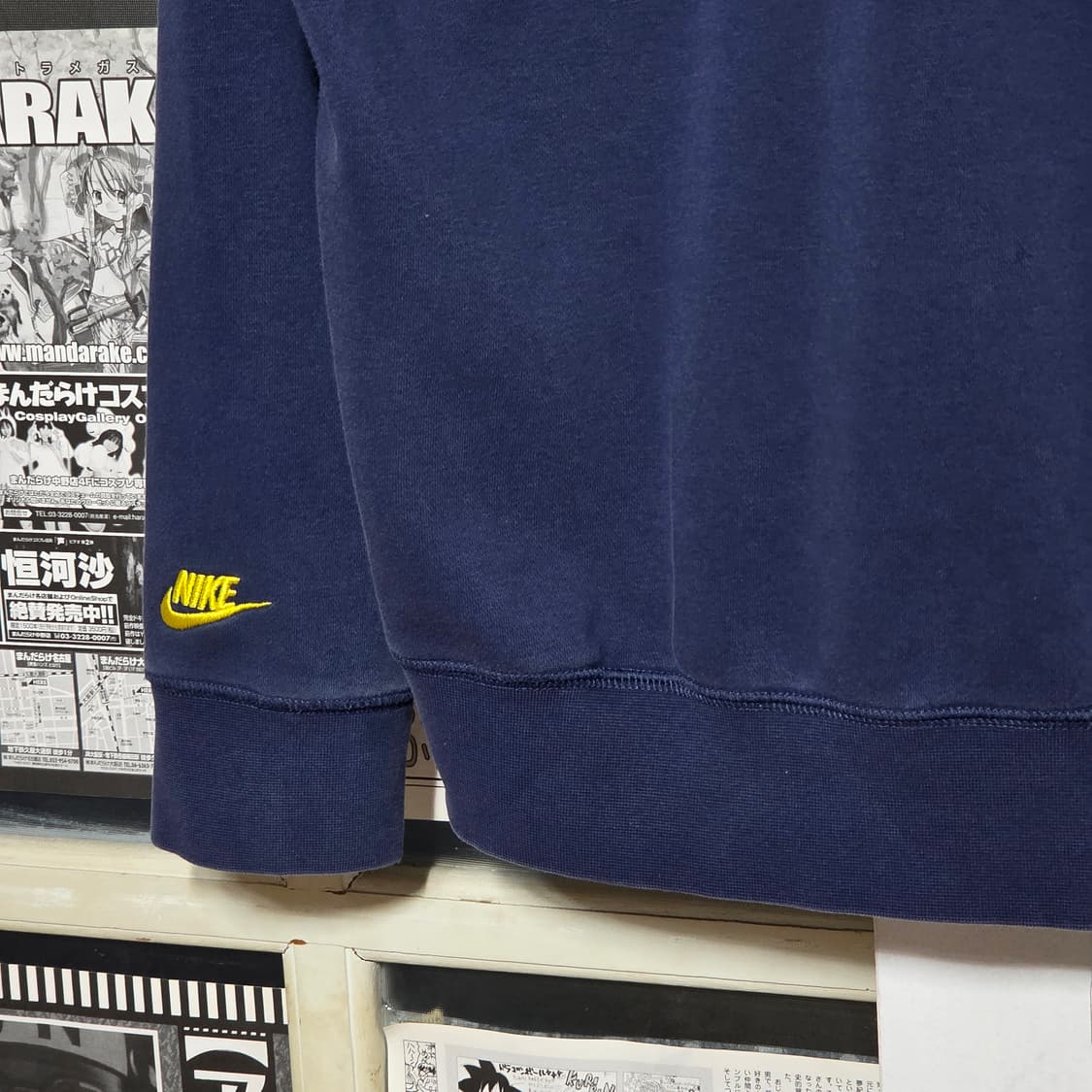 나이키 네이비 패치 빅 프린팅 맨투맨 상품이미지4